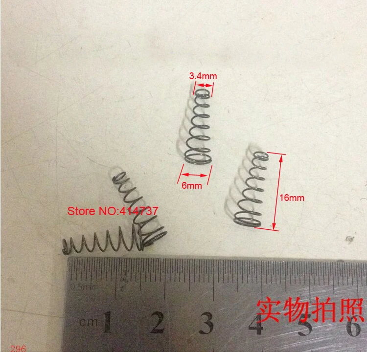 

20pcs 0.4*3.4&6*16mm Steel conical coil spring 0.4mm wire conical sprial compression spring double conical spring