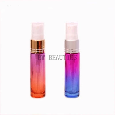 

200Pcs/Lot 10ml Gradient Color Spray Empty Perfume Bottle 10cc Thick Glass Roll On Durable For Travel