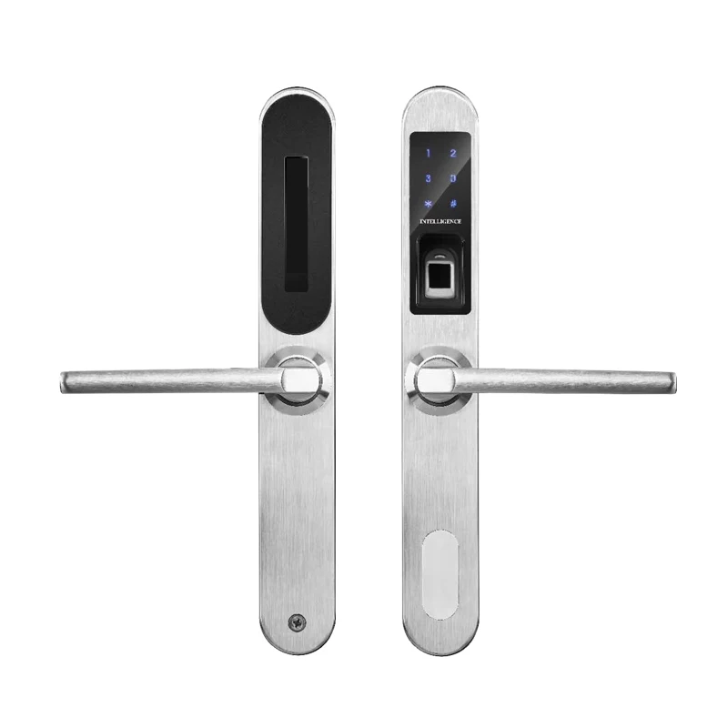 

LACHCO 2018 New Biometric Smart Electronic Fingerprint Keyless Door Lock Entry Latch with Deadbolt New Access Control L18004F