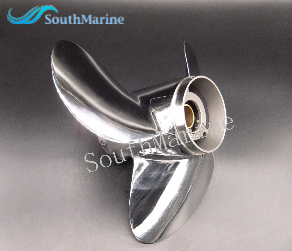 

11 1/8x14-F Boat Motor Stainless Steel Propeller For Yamaha 40HP 50HP Outboard Motor 11 1/8 x 14 -F