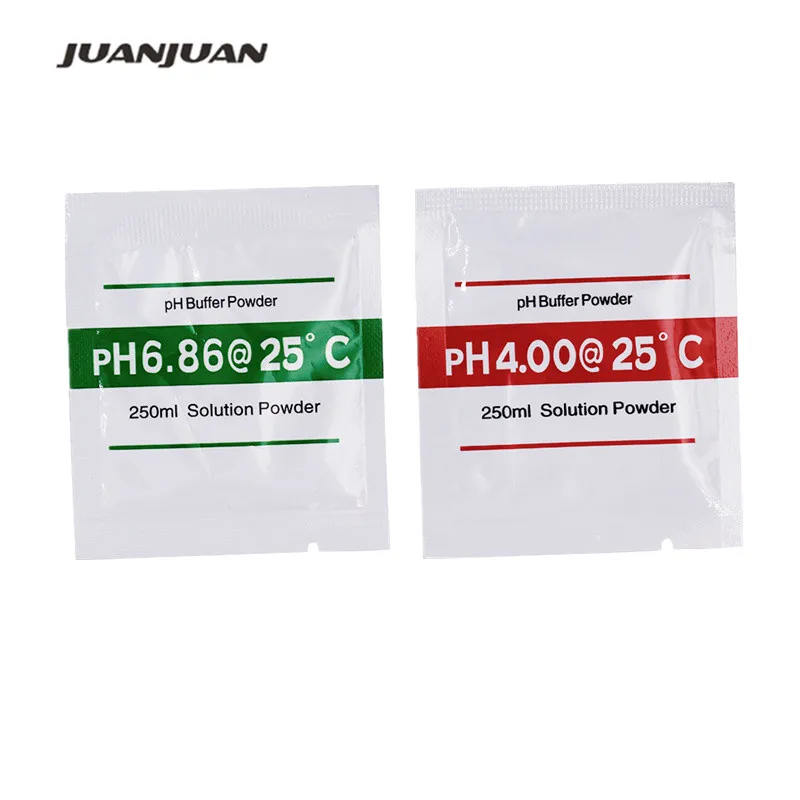 4 Bags PH Buffer Powder for PH Test Meter Measure Calibration Solution 1pcs 4.00 and 1pcs 6.86 Calibration Point  15%off