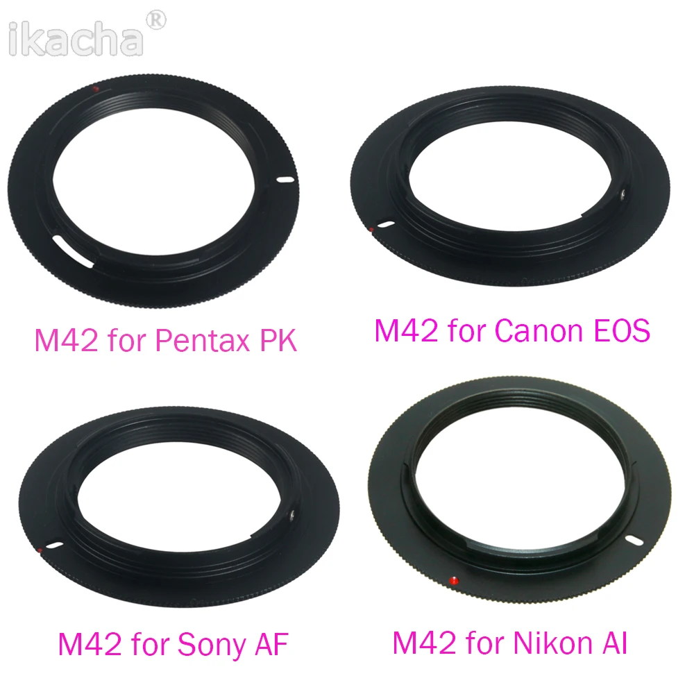 M42 Parafuso Camera Lens Mount Anel Adaptador, Acessórios para Sony AF, Minolta, Alpha, Canon, EOS, Nikon, AI, Pentax, PK