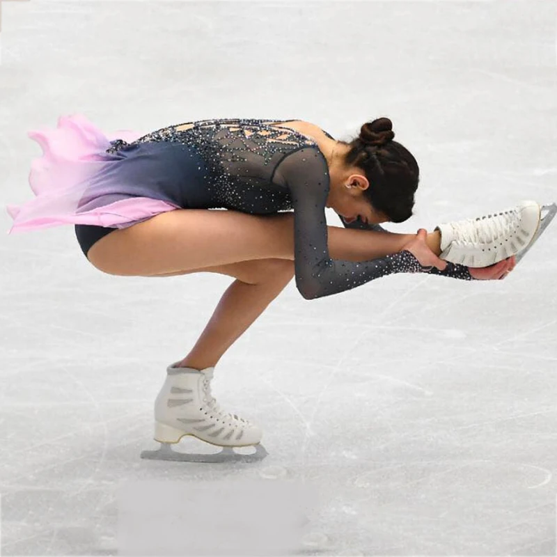 Customization Figure Skating Dresses Spandex Color Can Be Chosen By Itself Graceful Ice Skating Dresses For Competition