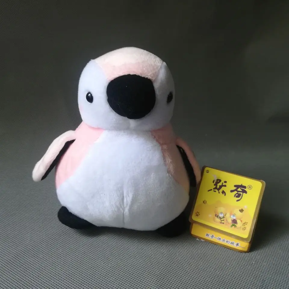 mini 16cm lovely pink penguin plush toy soft doll baby toy birthday gift b2884