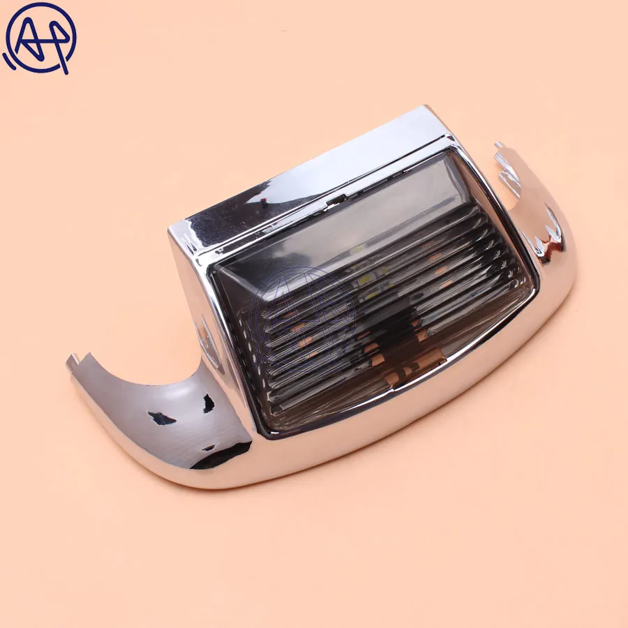 Motorcycle 4color Lens Front Fender Tip Light Lamp Edge 5050LED Chrome For Harley FLSTC Heritage Softail Classic