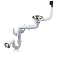 Talea Single Sink Drain Waste kit Rear-position drainage system kitchen Drain Set with Drain Pipes sink Disposer Z5009C015