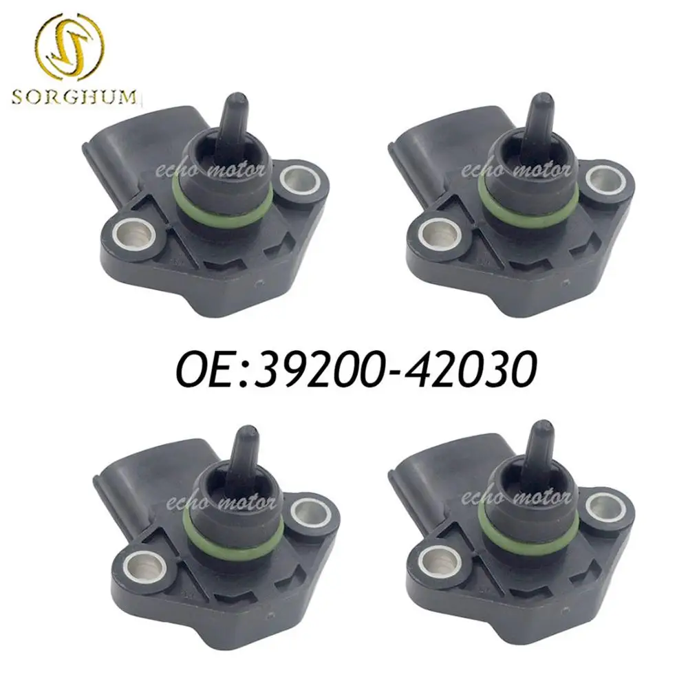 New 4PCS Boost Pressure Sensor For Kia Hyundai H-1 Galloper Terracan 3920042030 39200-42030 39200-27400