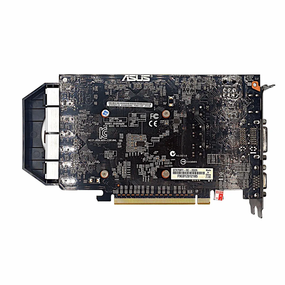 Imagem -02 - Placa Gráfica de Vídeo Asus-gtx 750ti 2g Gddr5 128bit Cartão Gaming Boas Condições 100 Testado Usado