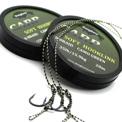 20m Carp fishing line with soft hook link Dongbory