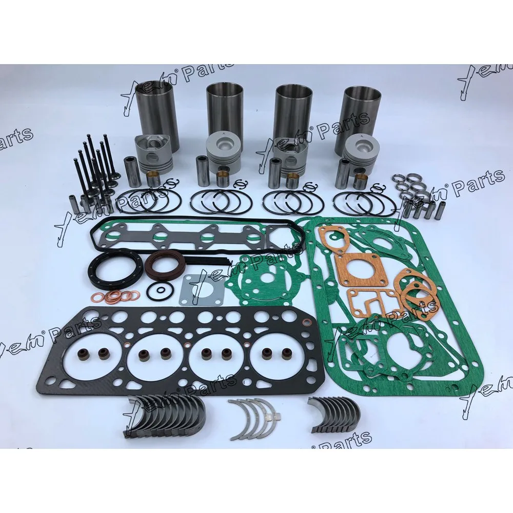 

For Mitsubishi engine K4F Liner kit piston piston ring cylinder liner bearings full gasket set valve guide seat