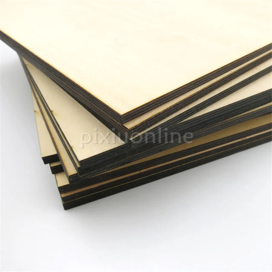 

J365b 100*100mm Basswood Laminated Board Artificial Wood Board Model Material DIY Using Sell at a Loss Australia Spain