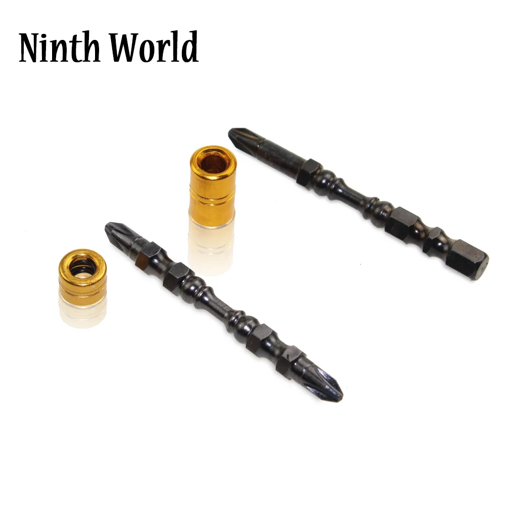 10 Buah 65Mm Obeng Magnet Bit Eternit Drywall Obeng Bit Ph2 Phillips Sekrup Driver Bit 1/4 "Hex Shank Depth Stop