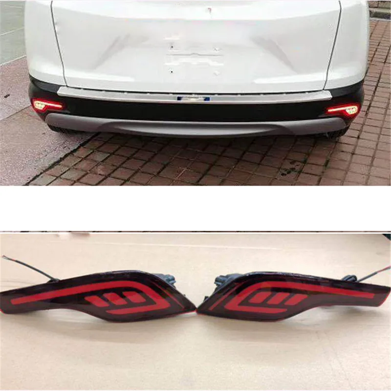 

For Honda CR-V CRV 5th Gen 2017 2018 Chrome Rear Reflector Fog Light Foglight Lamp Cover Trim Bumper Molding Garnish Bezel