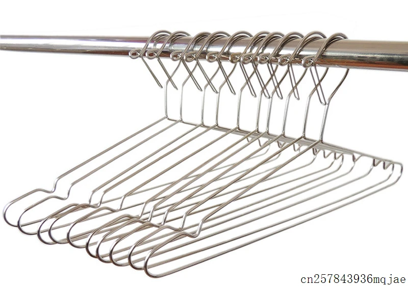 

50pcs Windproof Cloth Hangers Household Solid Drying Racks Stainless steel