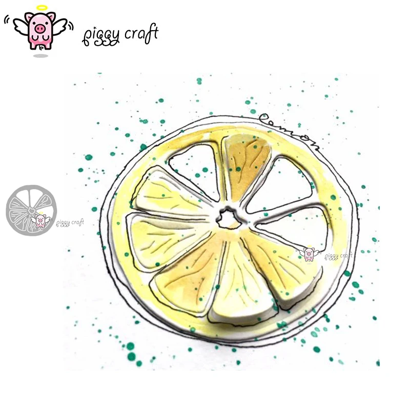 Piggy Craft metal cutting dies cut die mold Lemon fruit decoration Scrapbook paper craft knife mould blade punch stencils dies