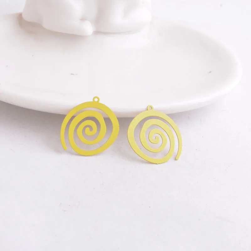50 Stück AC9804 Großhandel 19mm*20mm Schneckenform-Anhänger Rosa Grün Rot Bemalte Tier-Anhänger – Detail 6