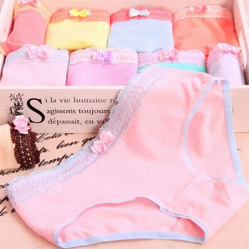 6pcs/pack Ice cream printing girl panties cotton children panties girl underwear girl clothing multi color fit 15-20y