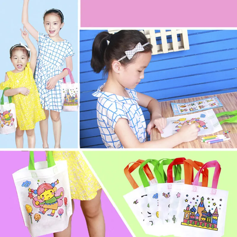 Kid DIY Drawing Craft Color Bag Children Learning Educational Drawing Toys with Safe Non-toxic Water Pen for Boy and Girl Gifts