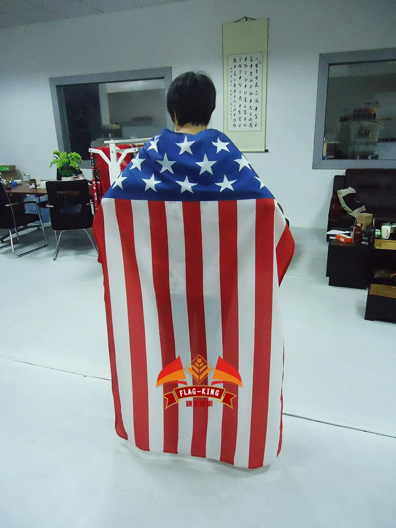 United States national body flag ,100% polyester 75*120cm body USA or America body flag