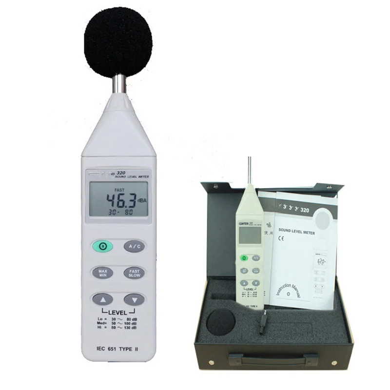 Portable Sound Level Tester Sound Dosimeter Noise Level Meter CENTER320