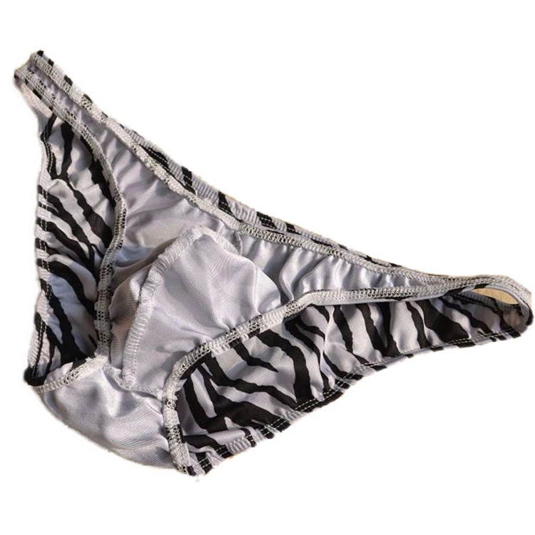 Sexy men briefs Male three-dimensional cut zebra print men\'s low-waist briefs underwear panties