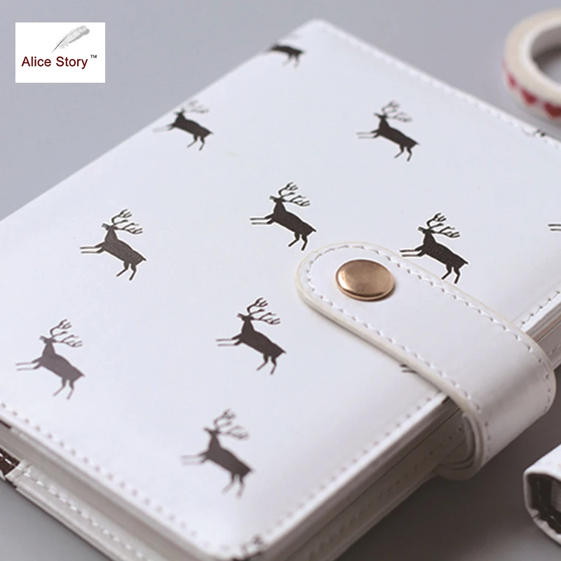 Faux Leather Animal Schedule Notebook Diary Weekly Planner School Office Supplies Kawaii Stationery