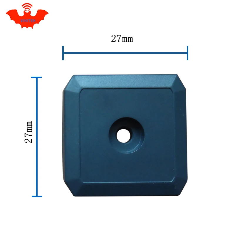 UHF RFID 안티 메탈 태그, 915mhz, 868mhz, Impinj M4QT EPCC1G2 6C, 27x27x5.5mm, 소형 사각형 내구성 ABS 스마트 카드 수동 RFID 태그