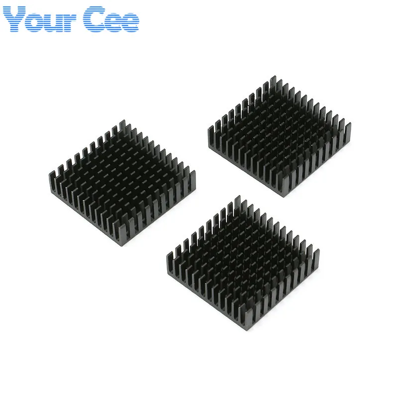 40*40*11mm Heatsink Cooling Fin Aluminum Heat Sink Radiator Cooler Black