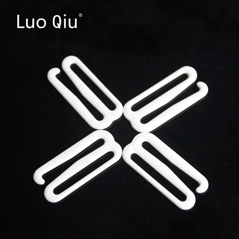 

Luo Qiu 20mm painted white type9 metal bar Buckles clips for Lingerie Adjustment accessories DIY belt buckle garment 1000pcs/lot