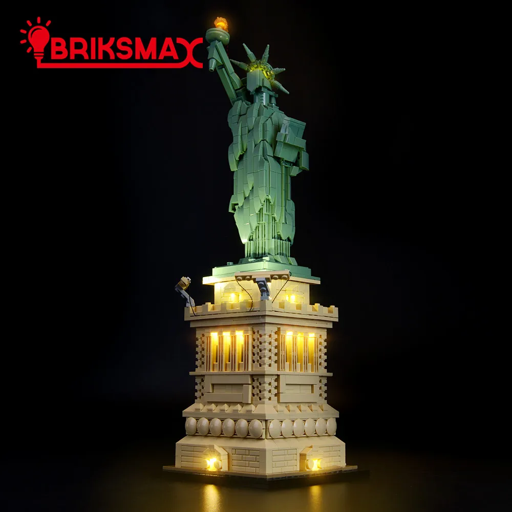 BriksMax Led Light Up Kit for 21042 Statue of Liberty Building Blocks Set (NOT Include the Model) Toys for Children