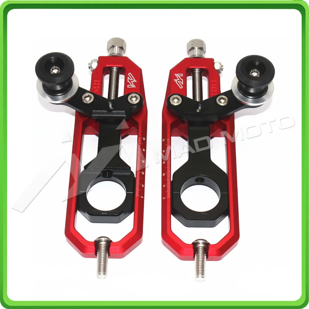 

Motorcyclr Chain Tensioner Adjuster with spool fit for Suzuki 2007 - 2008 GSXR 1000 GSX-R1000 07 08 red&black