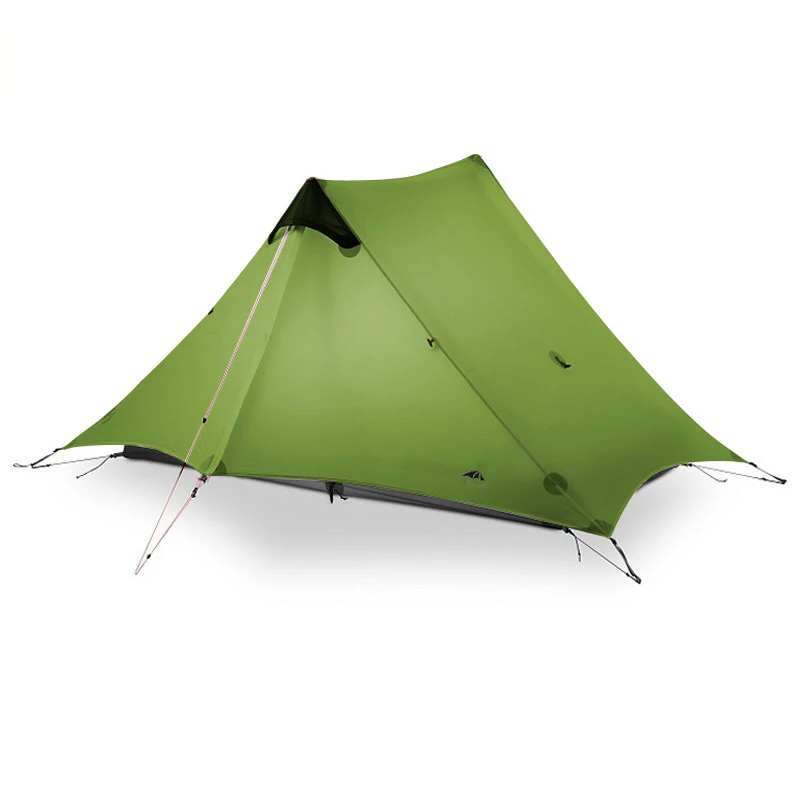 2019 3F UL GEAR LanShan 2 People Oudoor Ultralight Camping Tent 3/4 Season 1 Single 15D Nylon Silicon Coating Rodless Tent