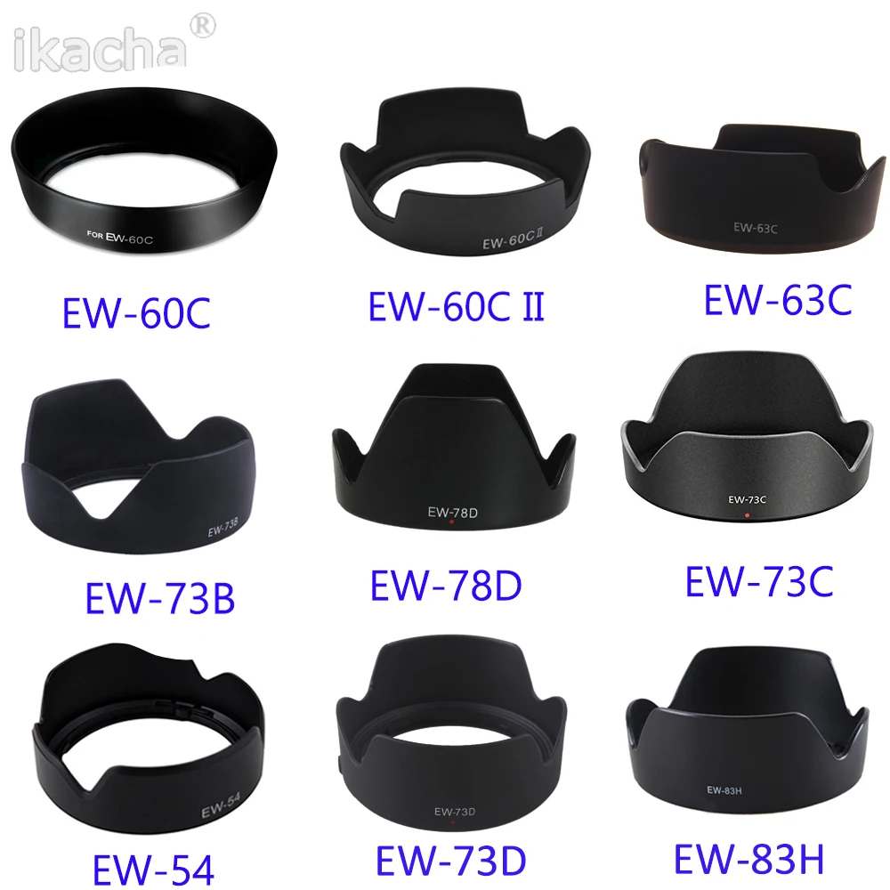 1piece Lens Hood Protector For EW-54 EW-60C EW-60CII EW-63C EW-73B EW-73C EW-78D EW-73D EW-83H for Canon Lens Camera Accessories