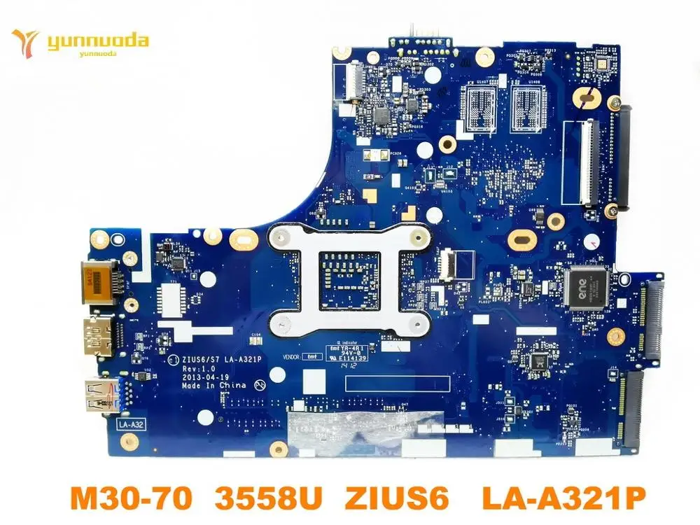 Original for Lenovo S410 M30-70  laptop  motherboard M30-70  3558U  ZIUS6   LA-A321P  tested good free shipping