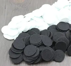 Set of 1000pcs white and black Die Cut Felt Circle Appliques DIY Cardmaking Craft Round Felt Packs 20-50mm size Wholesale