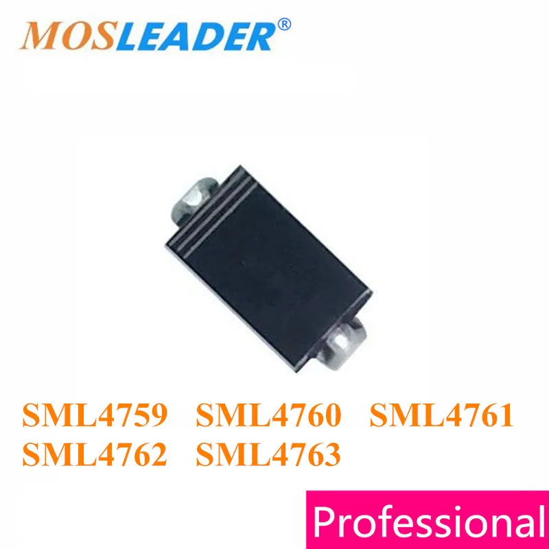 

Mosleader SMA 500PCS 1800PCS SML4759 62V SML4760 68V SML4761 75V SML4762 82V SML4763 91V DO214AC Zener High quality