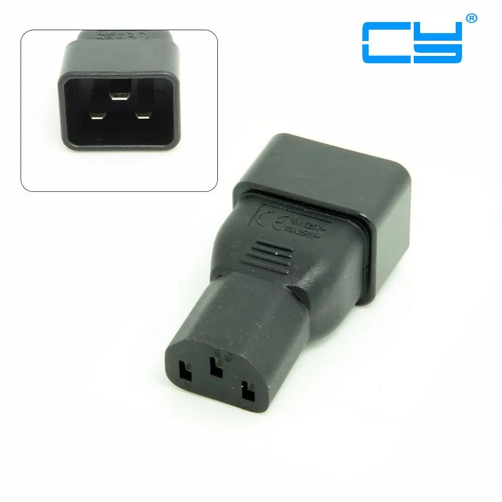 

IEC 320 IEC320 C13 IEC C13 Female to iec Male C20 Power Mains Extension Adapter adaptor connector for PDU UPS 10A to 16A