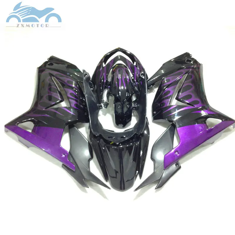 Injection fairings kit for Kawasaki 2008-2014 Ninja 250R ZX250 motorcycle fairing kits EX250 08 09-14 purple flames body parts