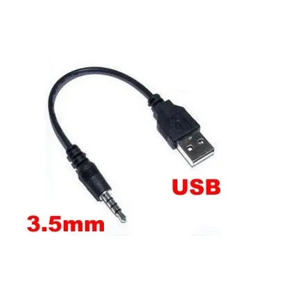 

10pcs 3.5mm Male AUX Audio Plug Jack To USB 2.0 Female Converter Cable Cord MP3 SP