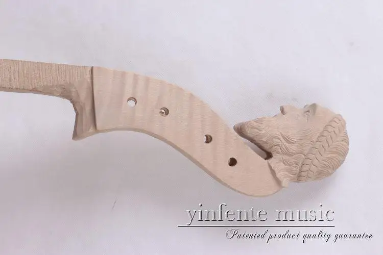 new 4/4 Violin Neck New hand carved white 1 pcs 2#