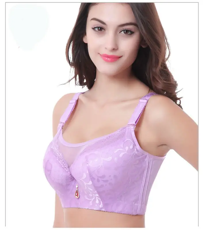 Sexy Push Up Large F E DD D C Cup Bras big bust 50 48 46 44 42 40 38 36 Underwear Lace solid grande reggiseni Support bra C3311