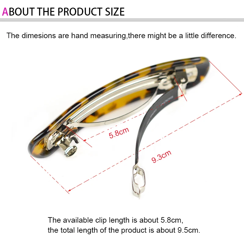Top Qualität Französisch Luxus Stil lange Haar Pin/Cellulose Acetat Haar Clip/Rechteck Spange 9,5 cm Lange KOSTENLOSER VERSCHIFFEN