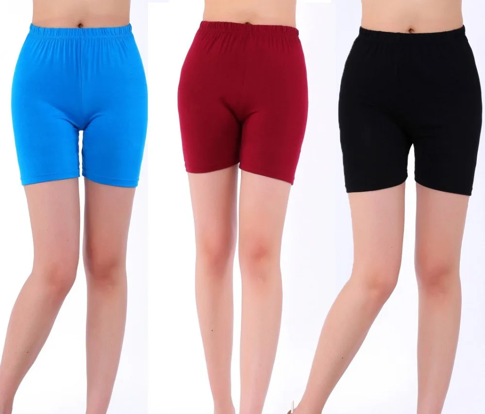 Celana pendek untuk wanita, pinggang tinggi warna permen Modal lembut meregang gaya musim panas ukuran besar 5XL pakaian dalam celana pendek Boxer wanita