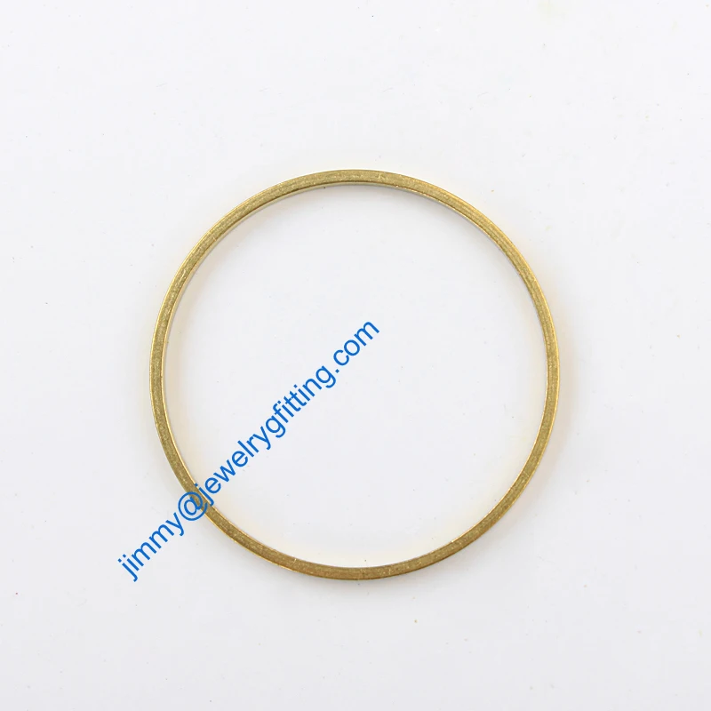 

1000PCS Raw Brass Circle 35*2*1mm copper Rings fashion jewelry findings jewelry Connectors Quoit