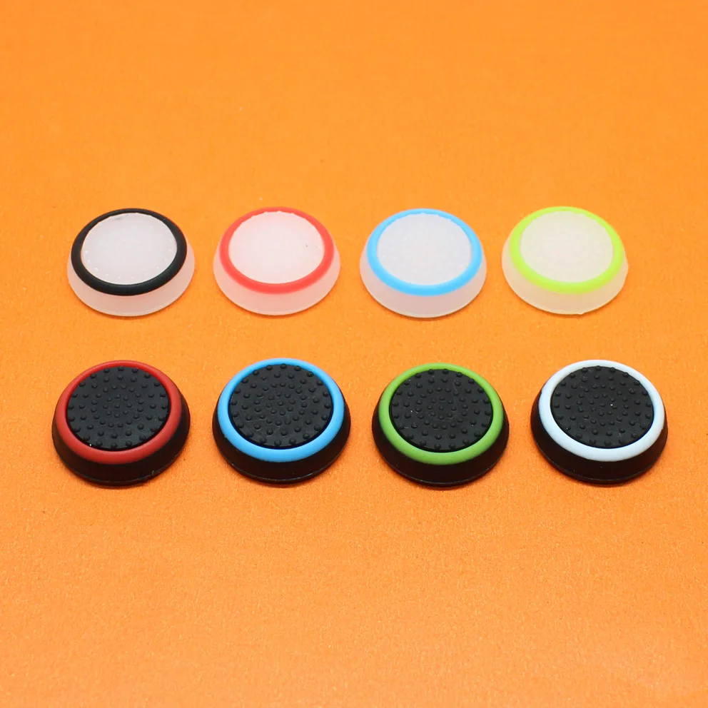 Thumb Stick analógico de silicona para PS4 Pro Slim, tapas para mando de PS3, Xbox 360 One, 2 piezas