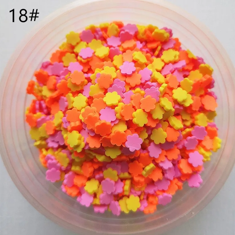 20 gr/los Nette Gefälschte Ton Streusel Bunte Herz Fünf Sterne Schleife Süßigkeiten Streusel für Handwerk Machen, DIY Kuchen Dessert Dekoration – Detail 18