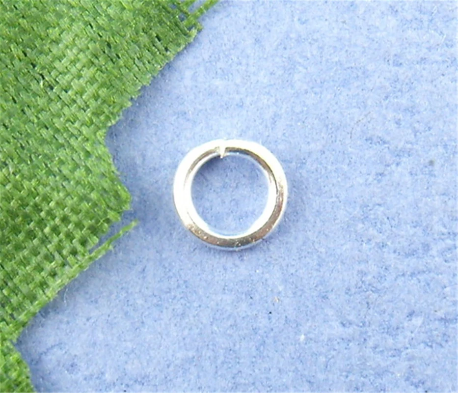 DoreenBeads 1500PCs Silver color Open Jump Ring 4mm in Dia. (B00491), yiwu