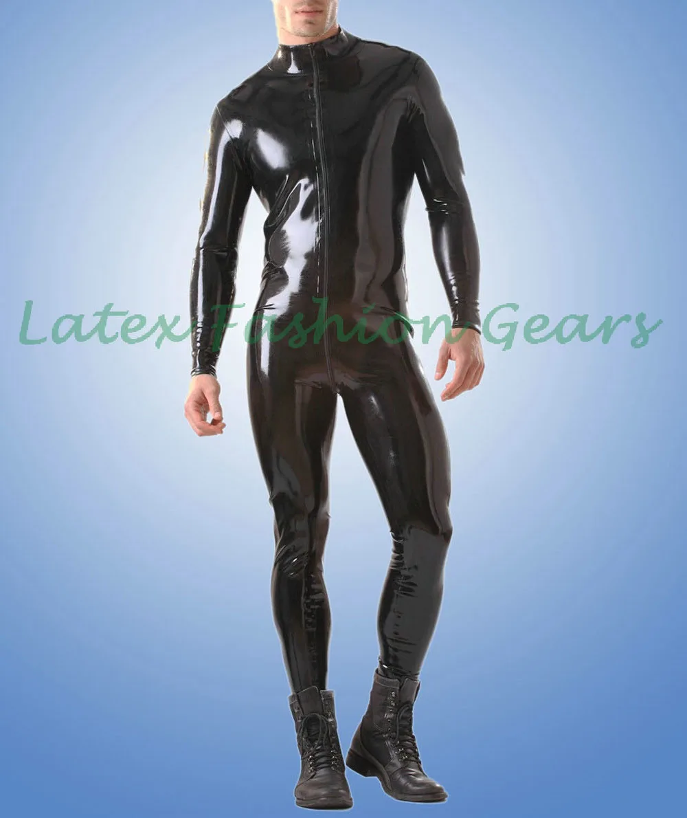 Body de goma de látex Natural, sin calcetines, cuello frontal a través de la entrepierna, con cremallera, hecho a mano, talla grande, gran oferta, 100%