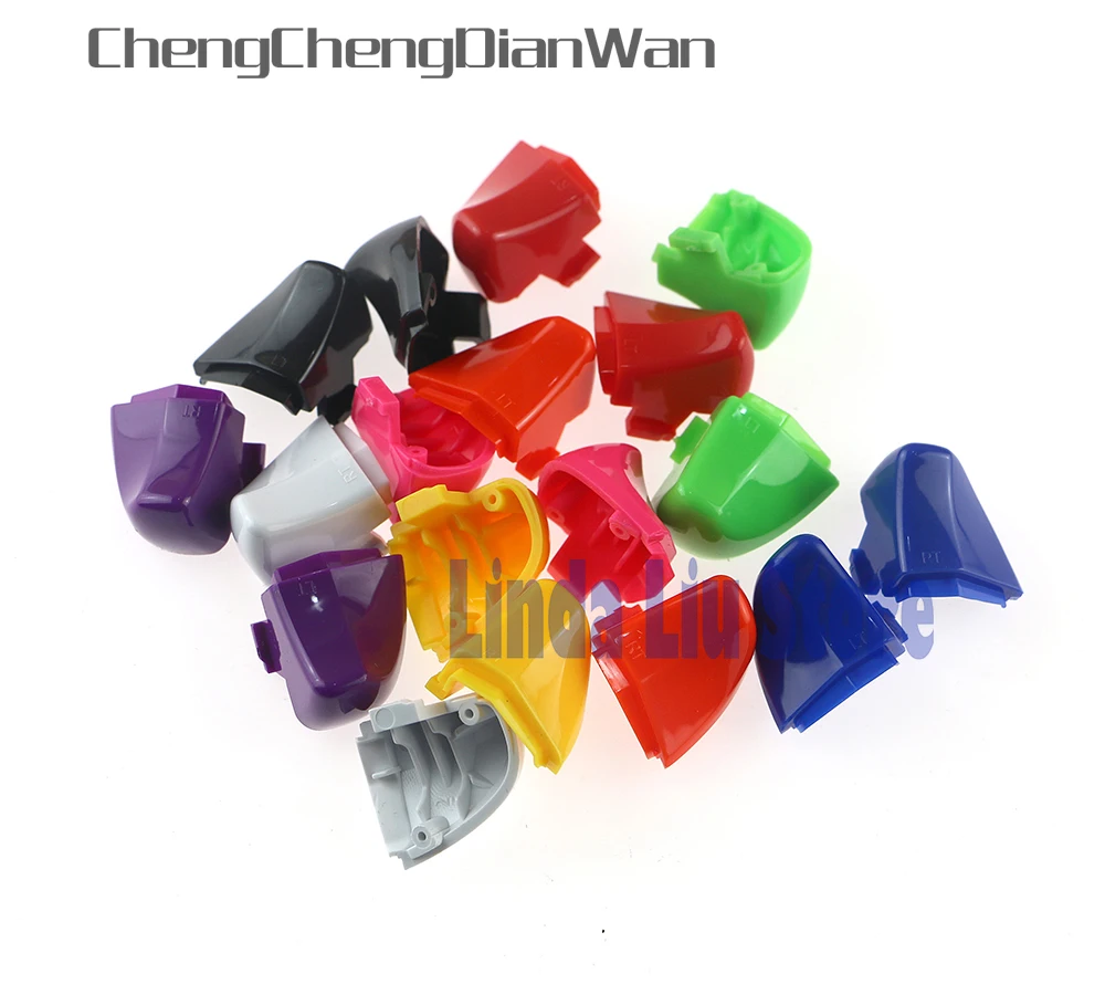 

ChengChengDianWan 9 colors Repair Kits LT RT shell buttons for Xbox one controller 30pcs=15pc LT+15pc RT