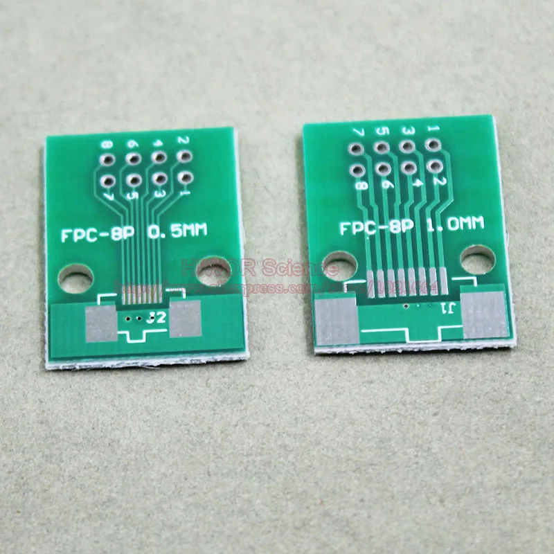 

100pcs Pitch 0.5MM & 1.0MM FPC-8P 8P FPC To Pitch 2.54MM DIP8 FPC Adapter To DIP PCB Pinboard SMD Converter